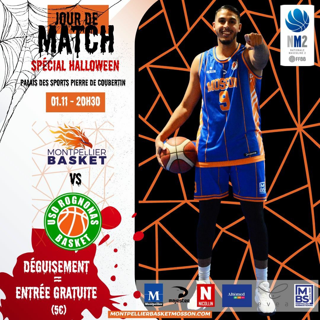 MATCH NM2 MONTPELLIER BASKET vs USOR BASKET