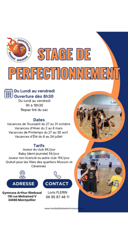 Stages vacances d'été