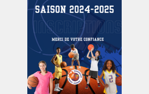 LES  INSCRIPTIONS 2024-2025 EN LIGNE SONT FERMÉES