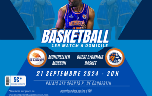 MATCH NM2 BASKET MOSSON VS OUEST LYONNAIS BASKET