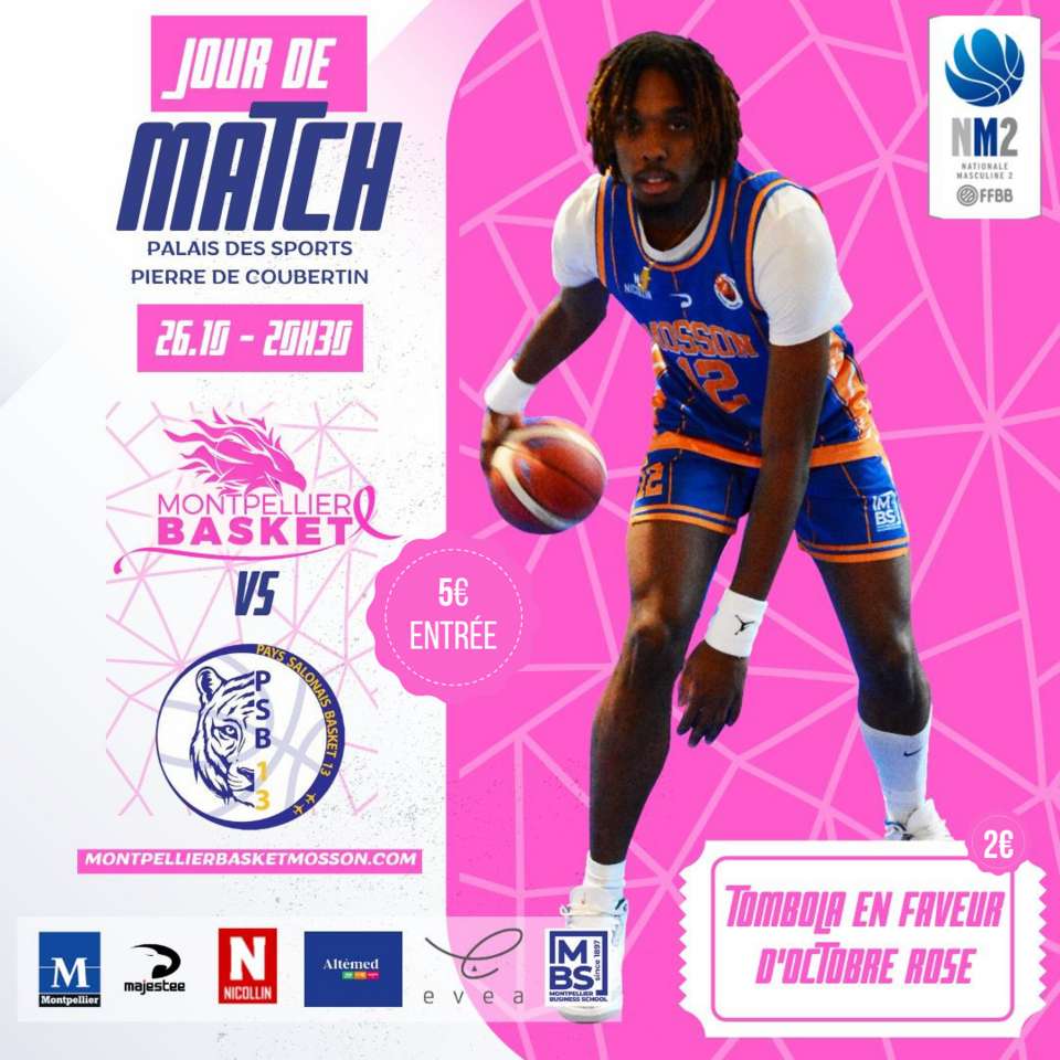 MATCH SENIORS MASCULIN N2 MOSSON BASKET vs PAYS SALONAIS BASKET